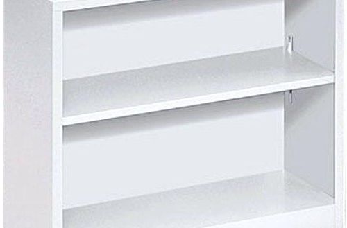 2 Shelf Bookcase White Living Room (View 14 of 15)