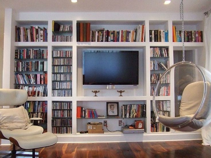 2017 Wall Units: Glamorous Bookcase With Tv Shelf Tv Entertainment In Tv Bookcases Combination (View 14 of 15)