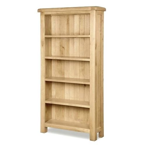 2018 Large Wooden Bookcase Cottage Tall Narrow Bookcase With Drawer With Regard To Wooden Bookshelves (View 15 of 15)