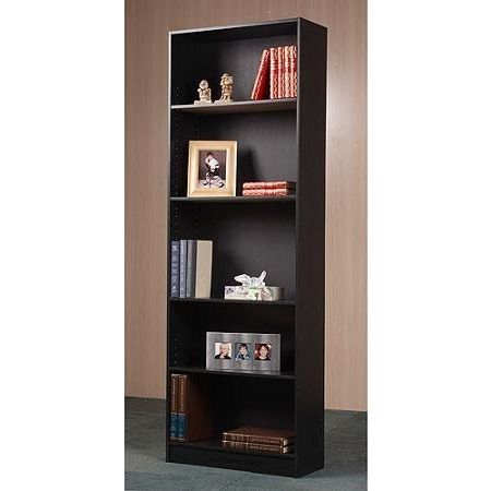 $28.22 Black Orion 5 Shelf Bookcase – Walmart  (View 11 of 15)