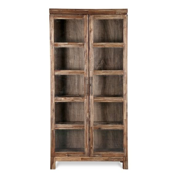 Adler Glass Door Bookcase – Free Shipping Today – Overstock With Regard To Well Known Bookcases With Glass Doors (View 13 of 15)