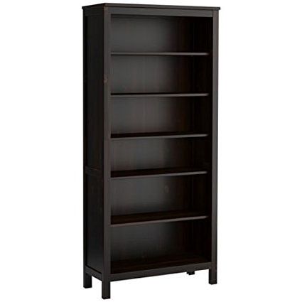 Amazon: Ikea Hemnes Bookcase Black Brown Solid Wood: Kitchen For 2017 Ikea Hemnes Bookcases (View 14 of 15)
