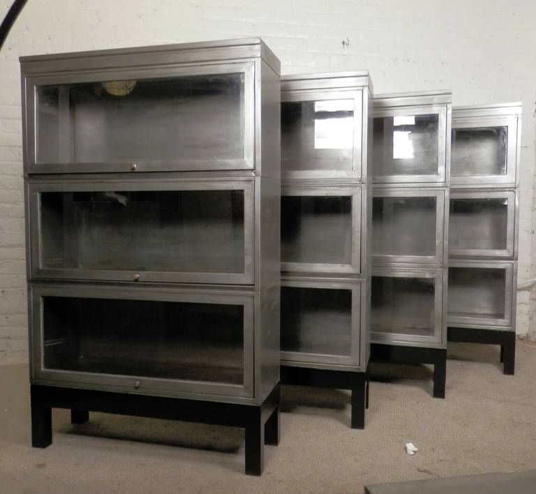 Barrister Bookcases Pertaining To Well Known Mid Century Stack Metal Barrister Bookcase (single Unit) At 1stdibs (View 6 of 15)