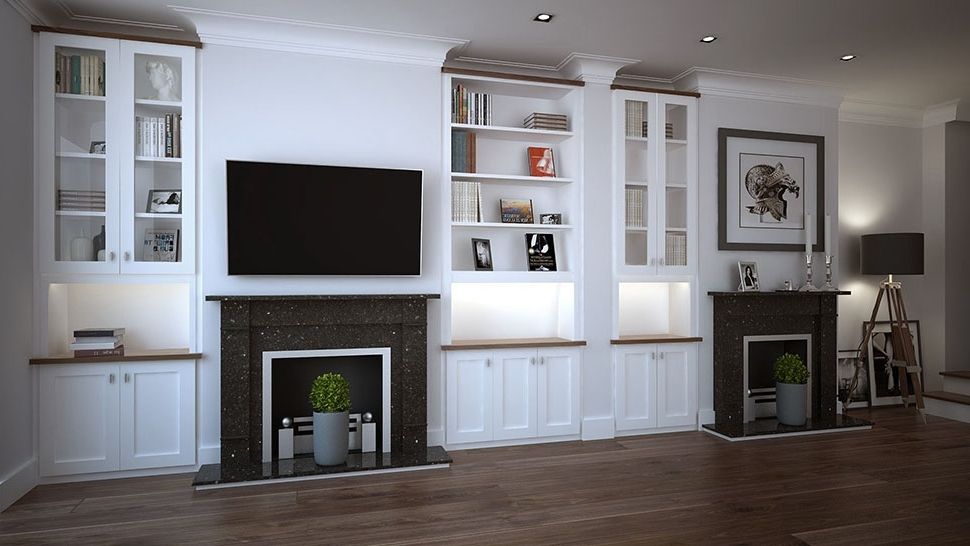 Bespoke Living Room Storage Solutions On Modern Dark Wood Built In Inside Latest Bespoke Built In Furniture (View 9 of 15)