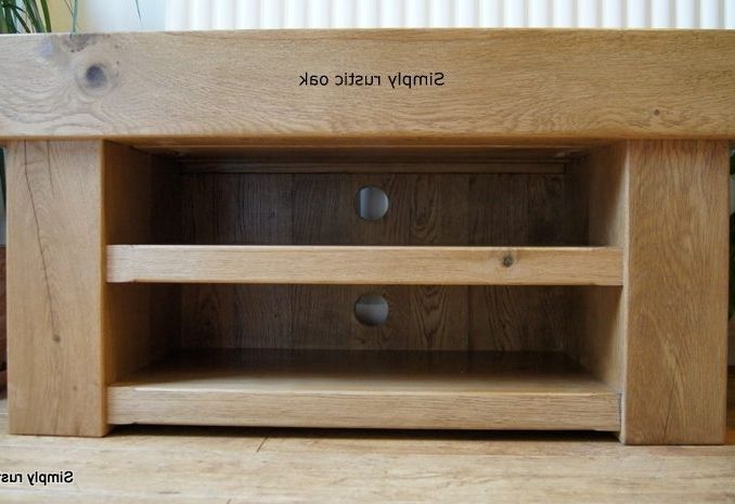 Bespoke Tv Stands Intended For Popular Rustic Oak Corner Tv Stand Bespoke Rustic Oak Tv Stands Custom (View 3 of 15)