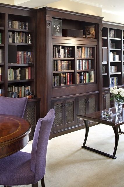 Book Case Tv For Well Known Pivoting Tv Turning Into Bookcase – Traditional – Living Room (View 1 of 15)