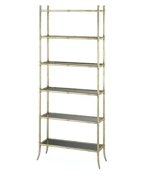Brass Bookcases Throughout Preferred Glass Bookcases And Shelves Black Glass 6 Shelf Bookcase Antique (View 3 of 15)