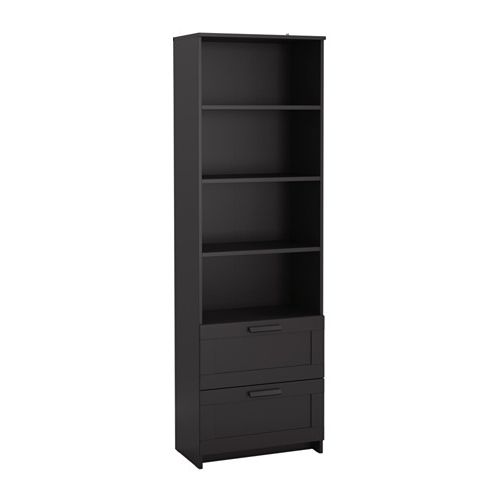 Brimnes Bookcase – Black – Ikea Regarding Trendy Bookcases With Drawers (View 2 of 15)