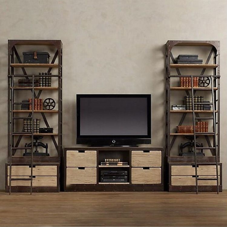 Download Living Rooms : Tv Stands Kids Bookshelf Tv Stand Design With Regard To Trendy Bookcases Tv Unit (View 11 of 15)