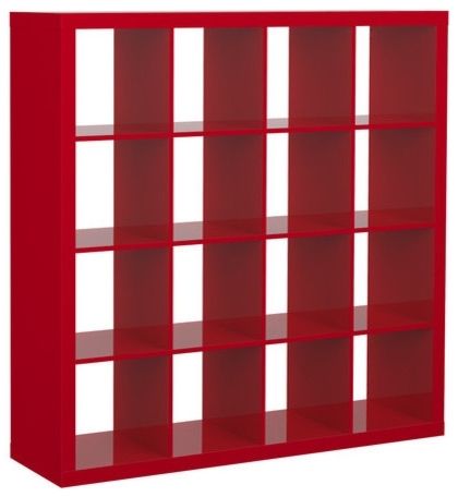 Expedit Shelving Unit High Gloss Red Scandinavian Bookcases Red Within 2018 Red Bookcases (View 5 of 15)