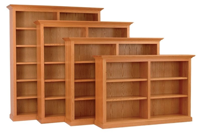 Famous Executive Horizontal Bookcase In Solid Hardwood – Ohio Hardwood Within Horizontal Bookcases (View 1 of 15)