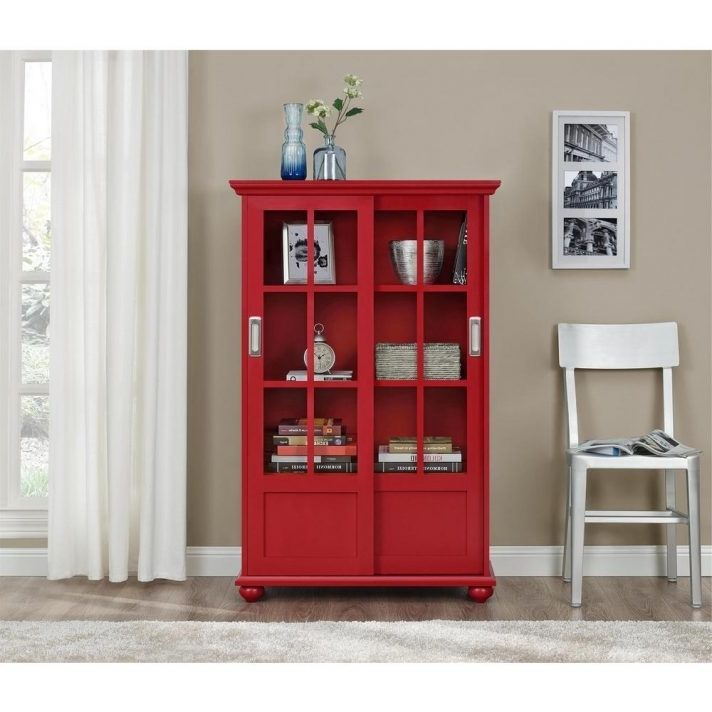 Famous Fearsome Red Bookcase Picture Ideas At Target Bookcases With Doors In Red Bookcases (View 13 of 15)