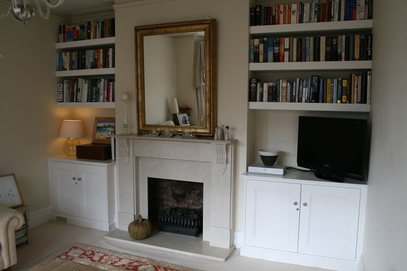 Famous Fitted Shelving Units Pertaining To Fitted Alcove Units Bespoke Carpentry – Walton, Weybridge (View 12 of 15)