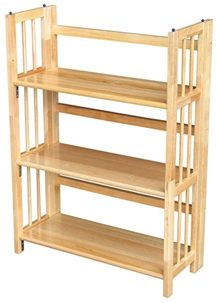 Favorite Amazon: Casual Home 3 Shelf Folding Stackable Bookcase ( (View 15 of 15)