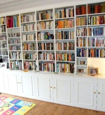 Full Wall Bookshelves Regarding Most Popular Full Wall Shelves Teak Veneer Bookcase Full Wall Bookshelves Build (View 2 of 15)
