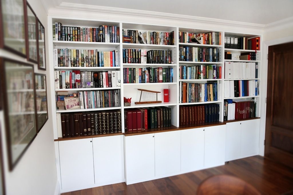 Furniture In Fitted Book Shelves (Photo 14 of 15)