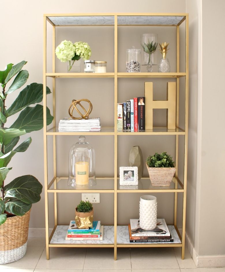 Gold, House And Ikea Shelf Hack Throughout Trendy Gold Metal Bookcases (View 1 of 15)
