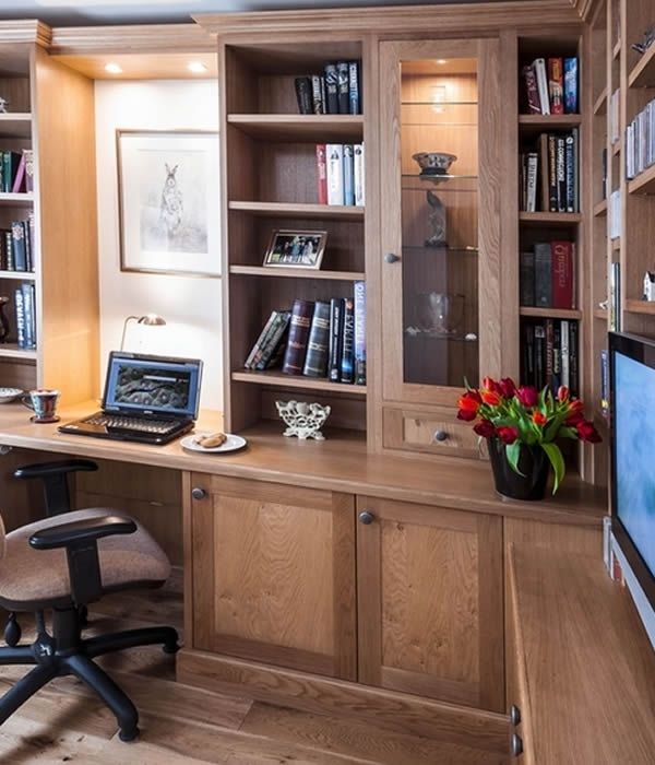 Home Office Study Furniture In Popular Bespoke Study Furniture (View 6 of 15)