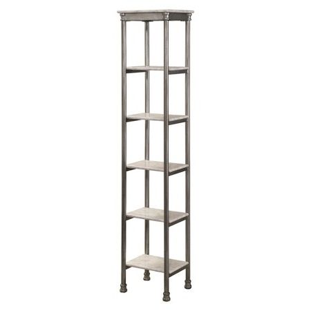 Home Styles Orleans Six Tier Narrow Shelving Unit Marble Laminate Throughout Most Current Very Narrow Shelving Unit (View 6 of 15)