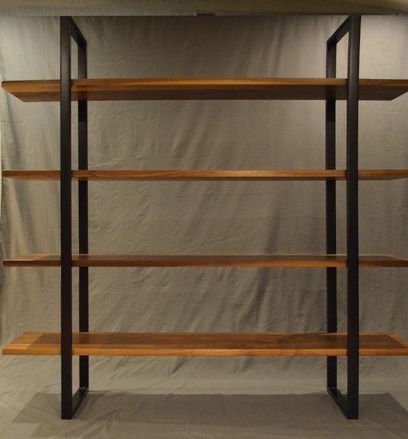 Iron And Wood Bookcases With Regard To Well Known Bookcases Ideas: Bookcases Wood Metal And Glass Crate And Barrel (View 6 of 15)