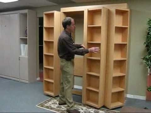 Latest Murphy Bookcases Intended For Bookcase Bed Video (no Music) – Youtube (View 15 of 15)