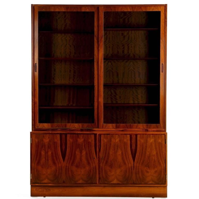 Most Recently Released Danish Mid Century Modern Rosewood Bookcase Display Cabinet, Poul In Modern Breakfront (View 6 of 15)