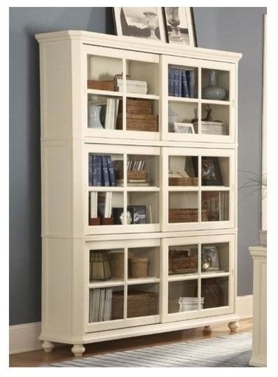 Most Up To Date Bookcases With Sliding Glass Doors For Barrister Bookcase Glass Panel Sliding Doors 3 Enclosed Shelves Are He (View 4 of 15)