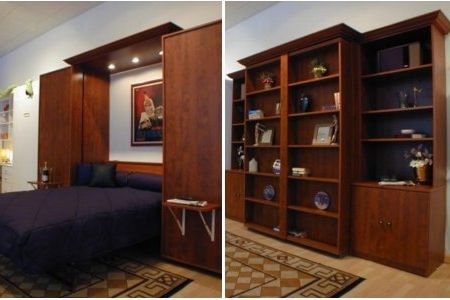 Most Up To Date Elegant Bookshelf Murphy Bed Inside Beds More Space Place Dallas With Regard To Murphy Bookcases (View 14 of 15)