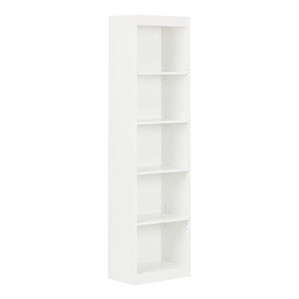 Most Up To Date South Shore 5 Shelf Bookcases Intended For Amazon: South Shore Axess Collection 5 Shelf Narrow Bookcase (View 7 of 15)