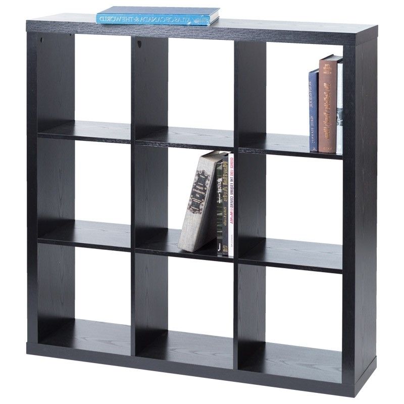 Nysted 9 Cube Bookcase (black) Intended For Well Known Cube Bookcases (View 11 of 15)