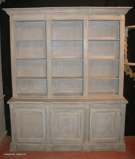 Painted Breakfront Bookcase. – Antique Bookcases Within Well Known Breakfront Bookcases (Photo 9 of 15)