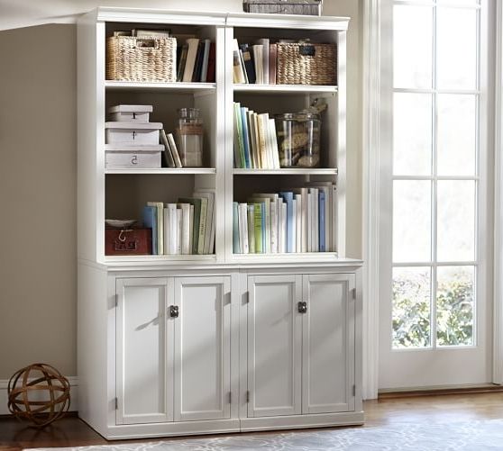 Featured Photo of The Best White Bookcases with Cupboard