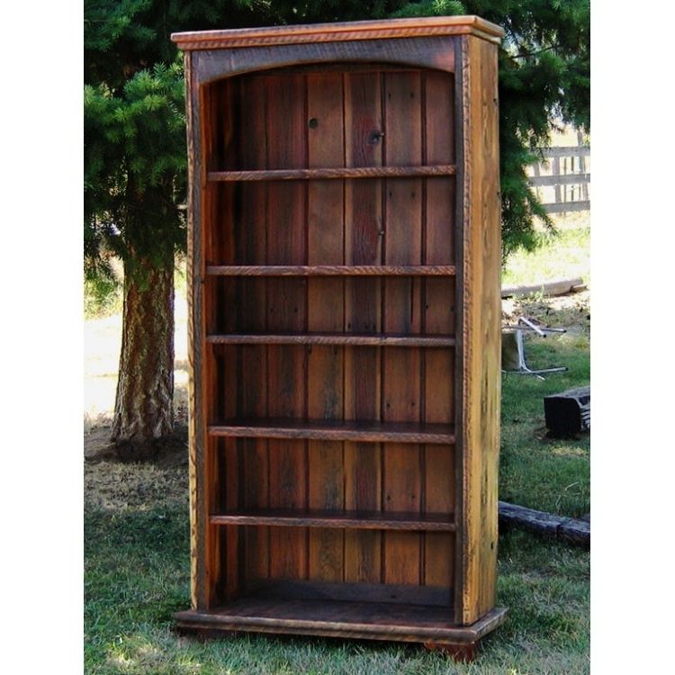 Real Wood Bookcases And Rustic Bookcase Designs Regarding Well Liked Real Wood Bookcases (View 8 of 15)