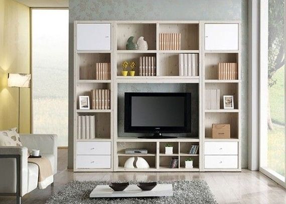 Recent Wall Units: Astounding Tv Cabinet And Bookcase Corner Tv Stand And With Regard To Tv Bookshelves Unit (View 12 of 15)