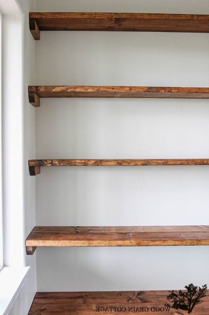 Shelves, Corner Regarding Favorite Wood For Shelves (Photo 10 of 15)