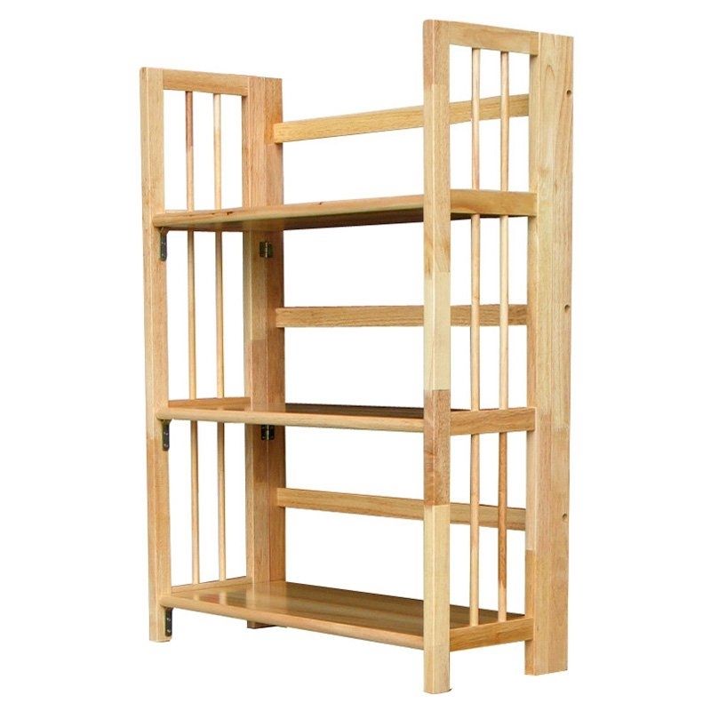 Trendy Folding Bookcases Inside 3 Tier Stackable Folding Bookcase (View 8 of 15)