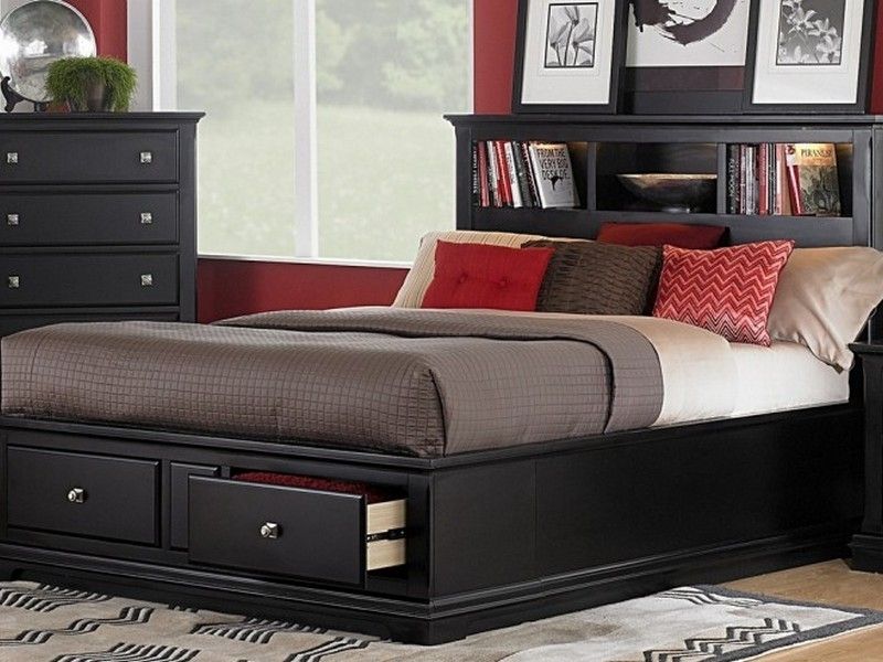Trendy Queen Bed Bookcases Throughout Bookcases Ideas: Queen Bookcase Bed Best Ever Twin Bed With (Photo 4 of 15)