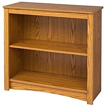 Well Liked Amazon: Oak 2 Shelf Bookcase: Kitchen & Dining Regarding Two Shelf Bookcases (View 3 of 15)