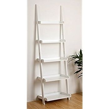 White Ladder Shelf Regarding Fashionable Amazon: Ladder Shelf In White: Kitchen & Dining (View 7 of 15)