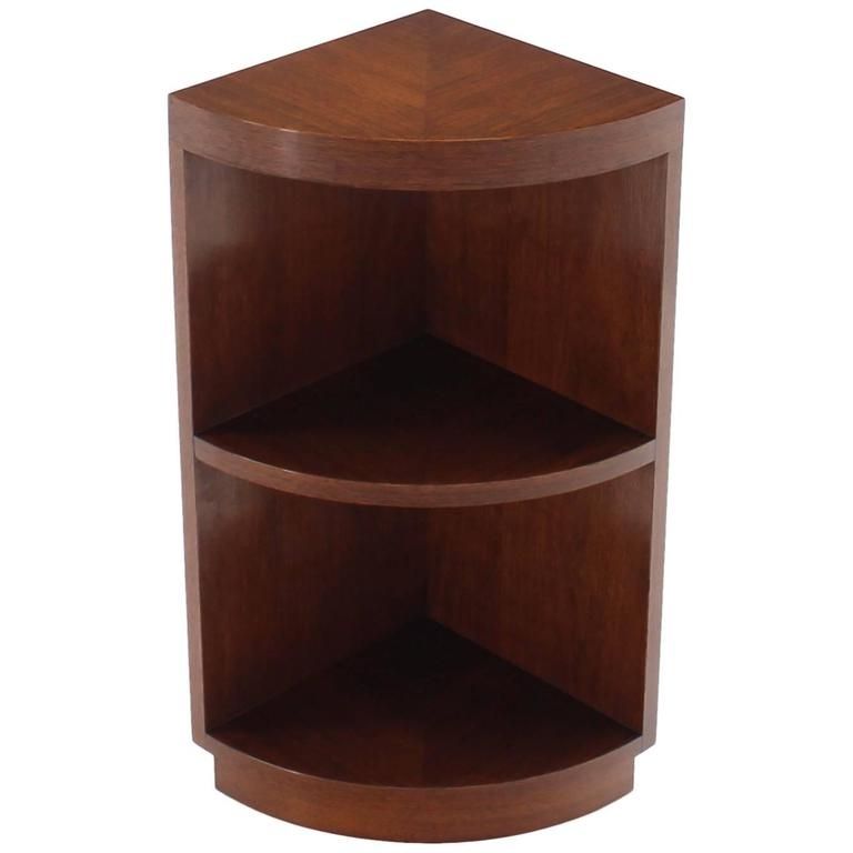 Widely Used Two Tear Walnut Corner Shelf Bookcase At 1stdibs Throughout Two Shelf Bookcases (View 7 of 15)