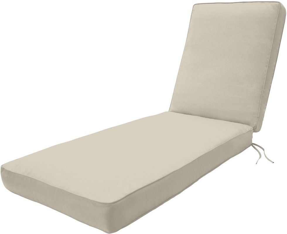 2018 Outdoor Chaise Cushions Intended For Wayfair Custom Outdoor Cushions Double Piped Outdoor Chaise Lounge (View 1 of 15)