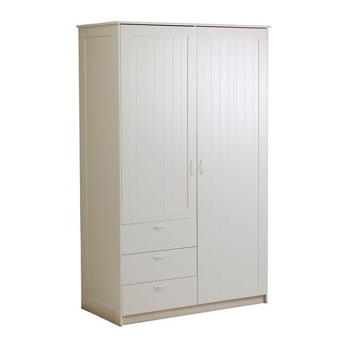 3 Door Wardrobes With Drawers And Shelves Intended For 2018 Ikea – Musken, Wardrobe With 2 Doors+3 Drawers, , Adjustable (View 4 of 15)