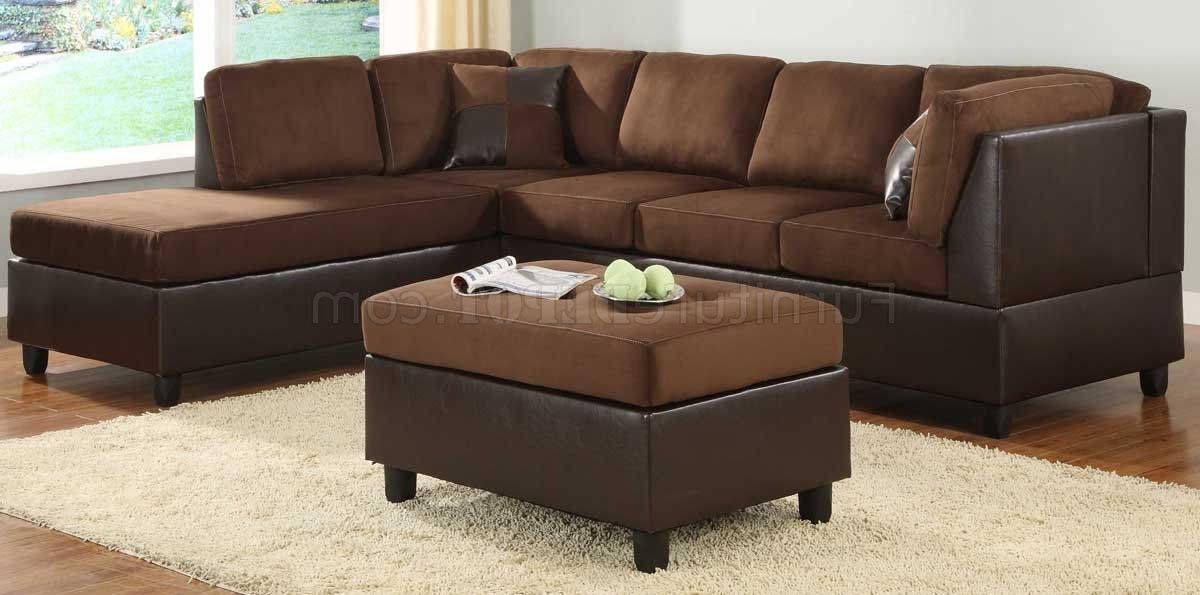 9909ch Comfort Sectional Sofa In Chocolate Microfiberhomelegance With Most Recent Chocolate Brown Sectional Sofas (View 4 of 10)