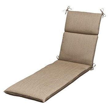 Amazon: Pillow Perfect Indoor/outdoor Tan Textured Solid Intended For Trendy Sunbrella Chaise Cushions (View 11 of 15)
