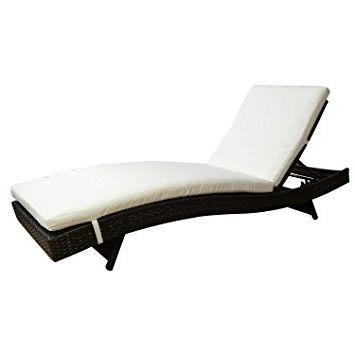 Amazon: Tangkula Adjustable Pool Chaise Lounge Chair Outdoor Intended For Well Known Outdoor Cushions For Chaise Lounge Chairs (View 15 of 15)