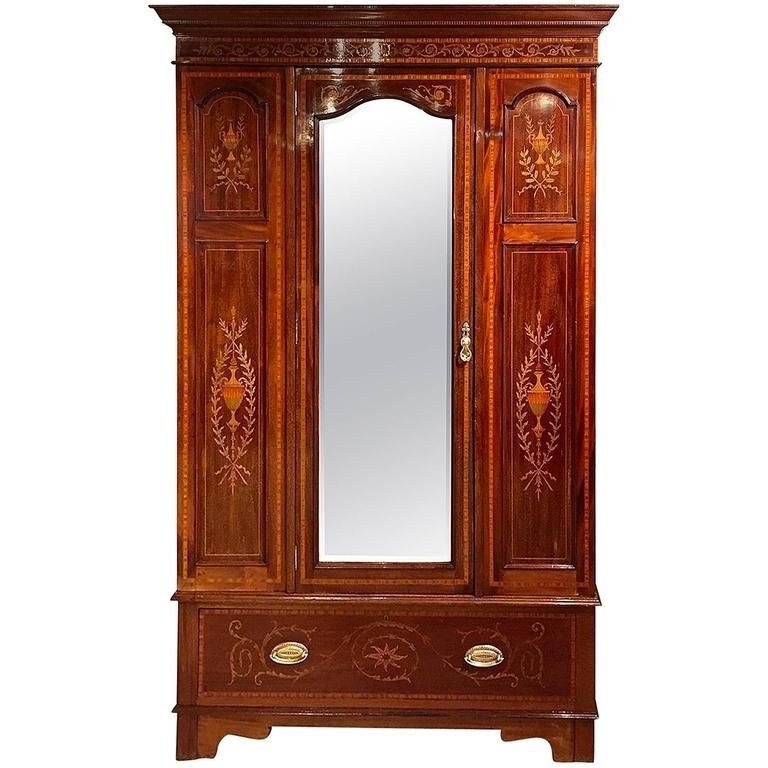 Antique Wardrobes With Best And Newest Marquetry Inlaid Edwardian Period Antique Wardrobe At 1stdibs (View 1 of 15)