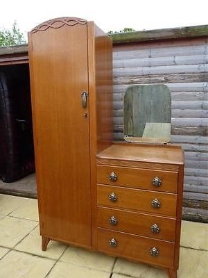 Art Deco Wardrobe Lebus Combination Wardrobe Chest Dressing Table With Most Up To Date Chest Of Drawers Wardrobes Combination (View 4 of 15)