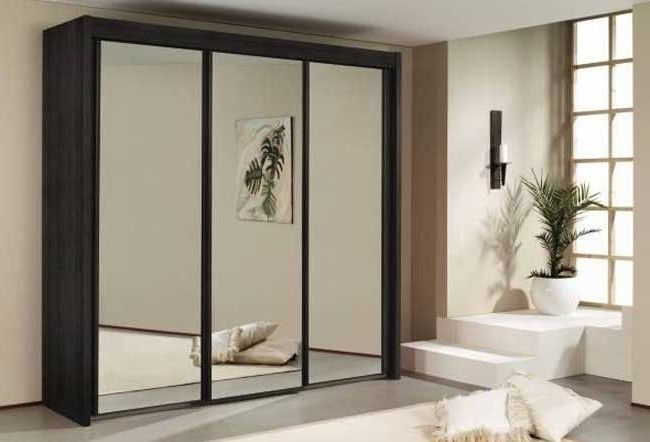 Ascot 250cm 3 Door Mirrored Sliding Wardrobe All Bedroom 3 Door For Widely Used 3 Door Mirrored Wardrobes (View 14 of 15)