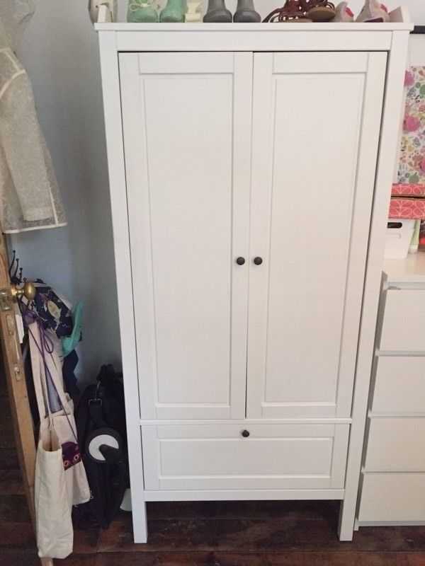 Bargain Wardrobes Regarding Well Liked Children Kids Wardrobe – White – Clean And As New – Ikea Sundvik (View 13 of 15)