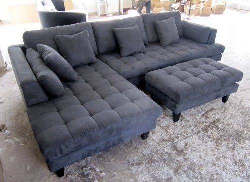 Beautiful Sectional Sofa With Chaise And Ottoman Pictures For Famous Grey Sectional Sofas With Chaise (View 15 of 15)